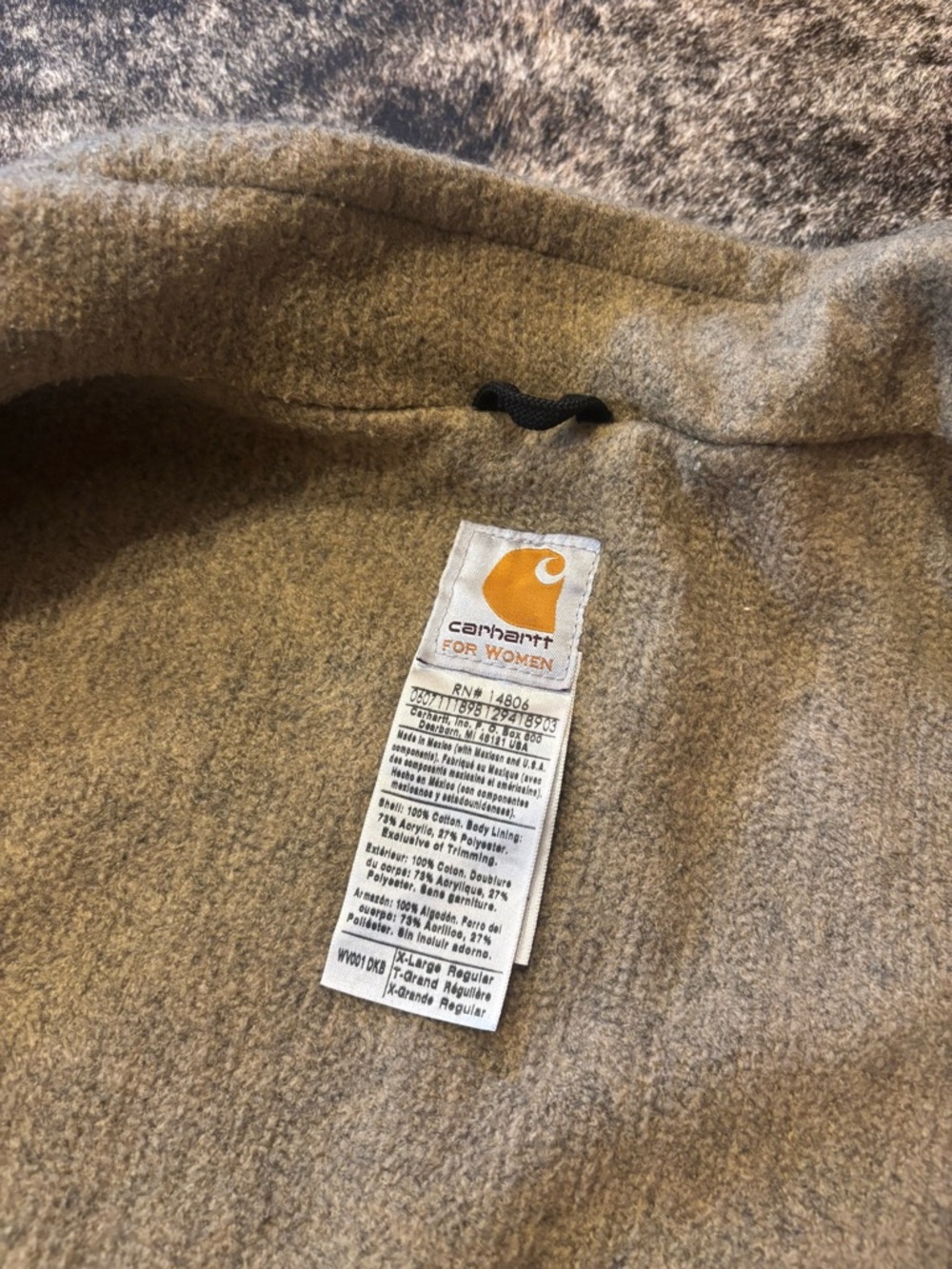 Carhartt Women’s Vintage Vest, Brown, Size XL - Picture 4 of 10
